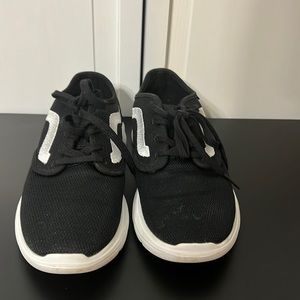 Vans sneakers. Black with white stripe. Women’s size 6